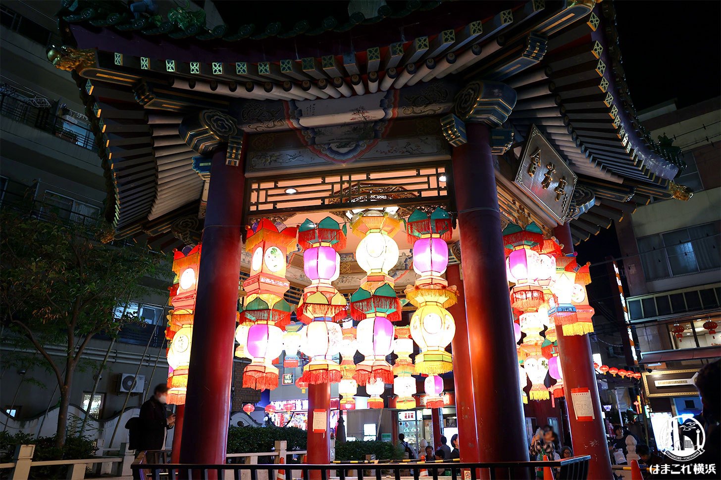 會芳亭のライトアップ