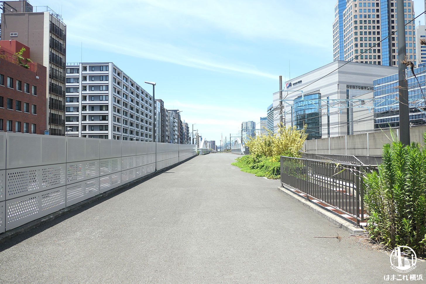 開放感抜群の歩道