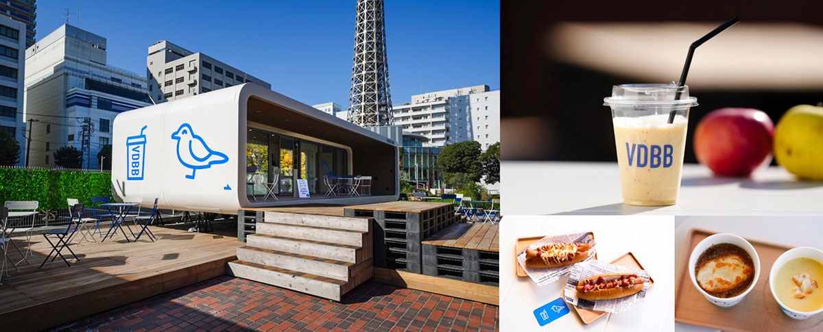 山下公園通りにウッドデッキ完備のトレーラーハウスカフェ誕生！日本各地の食材を活かしたドリンクやグルメも