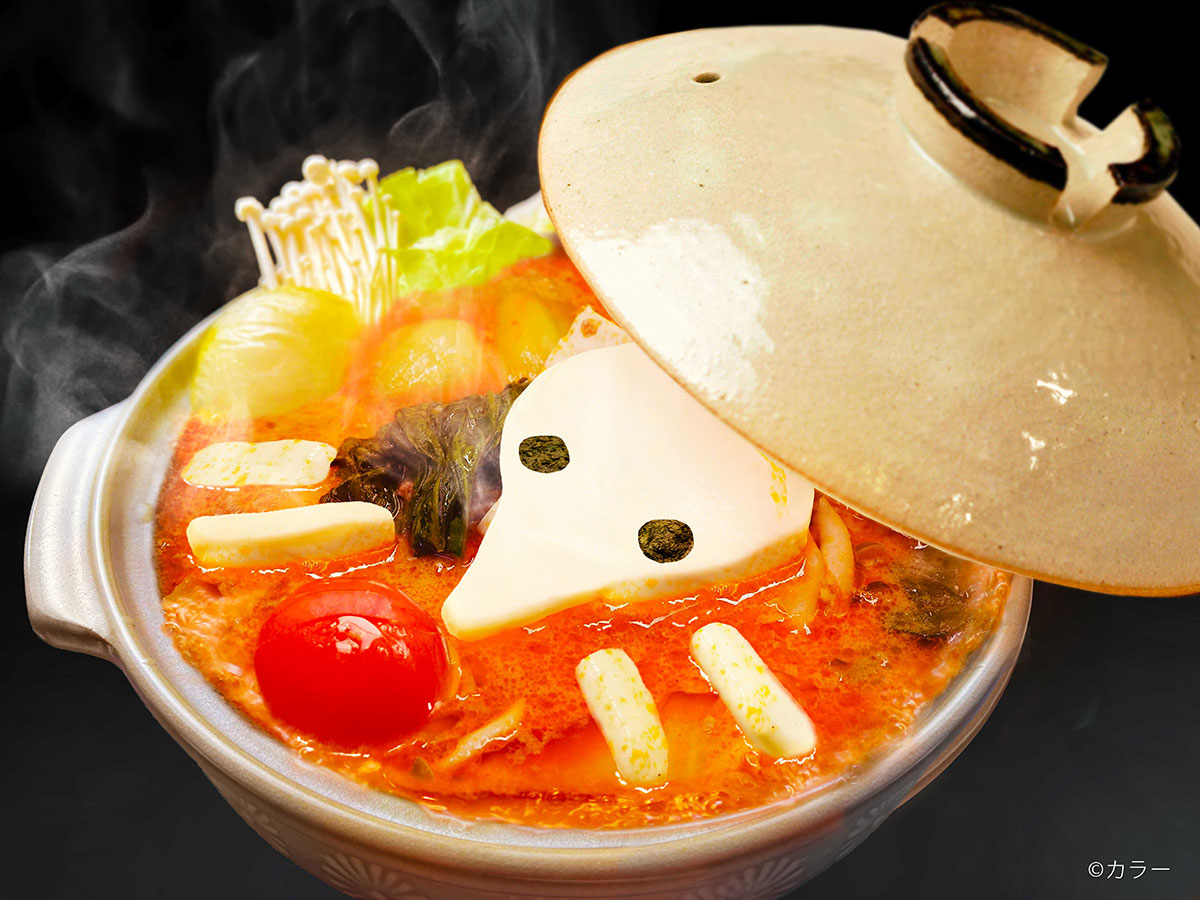 トマト担々鍋「使徒鍋 ~赤い海仕立て~」