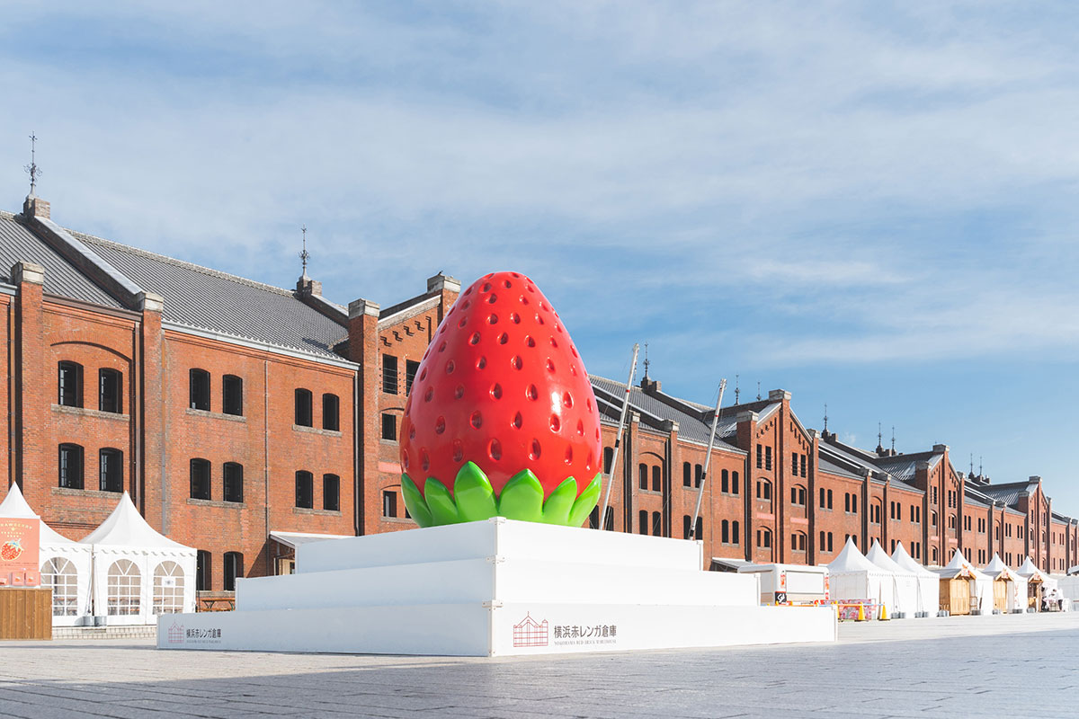 いちごの巨大フォトスポット