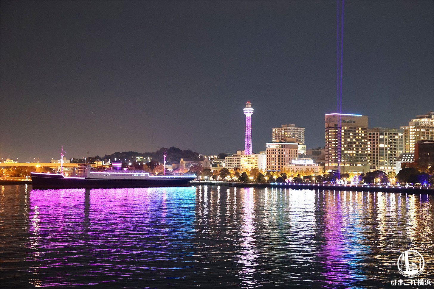大さん橋から見たハイライト・オブ・ヨコハマ（山下公園側）