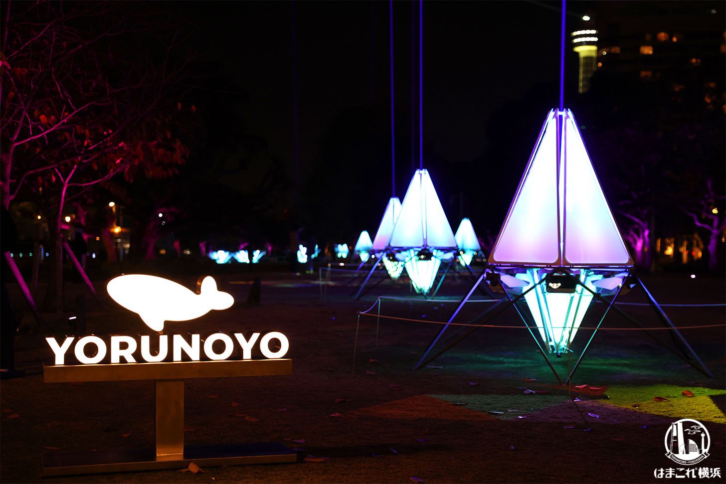 山下公園のデジタルアート