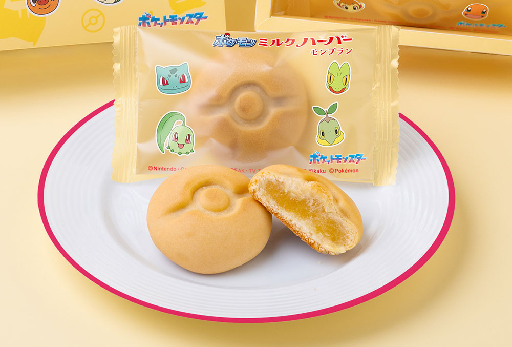 モンスターボールをモチーフとしたミルクハーバーモンブラン
