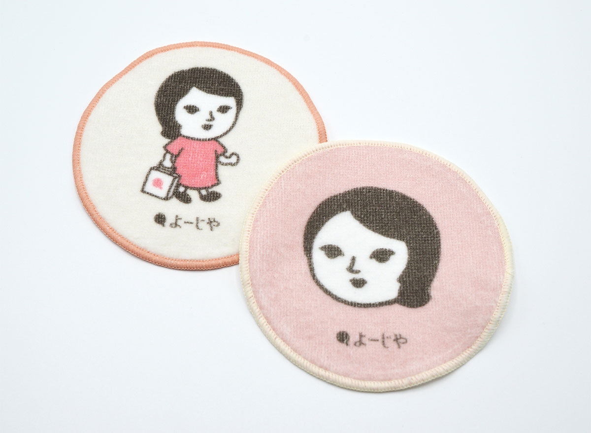 「よじこ」デザインのタオルコースター
