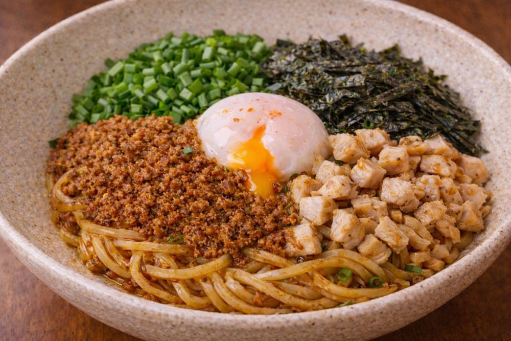 スパイス香るやみつきカレーまぜそば