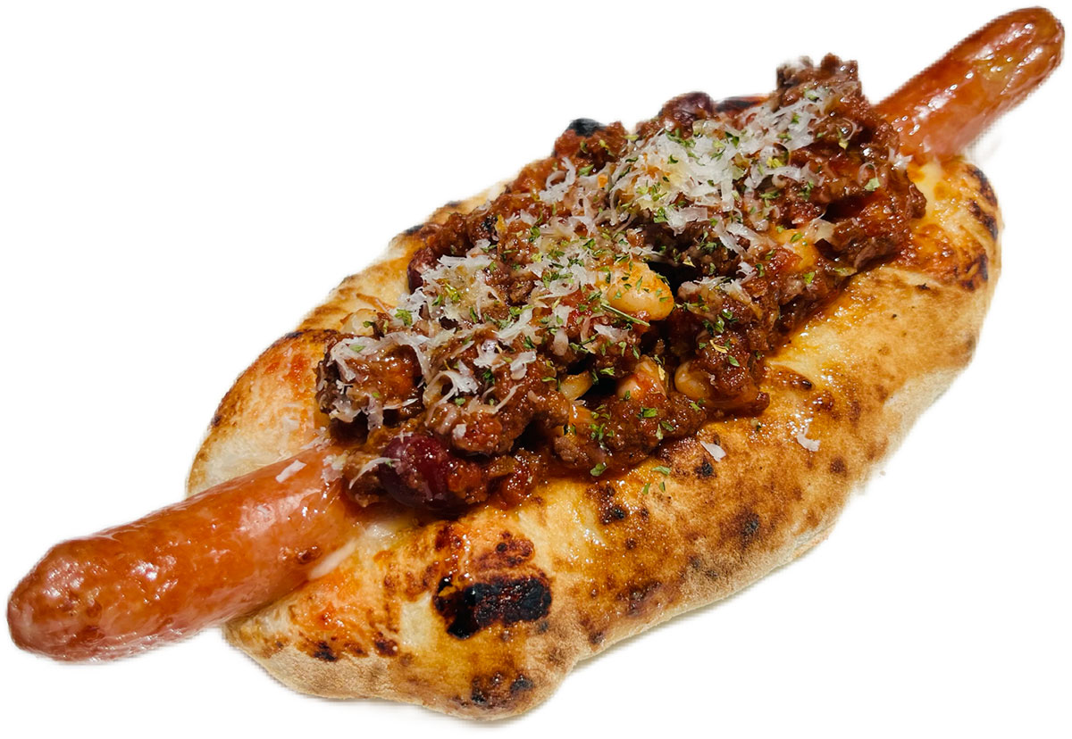 カレーナポリピッツァドッグ 北海道産エゾ鹿トマトカレー