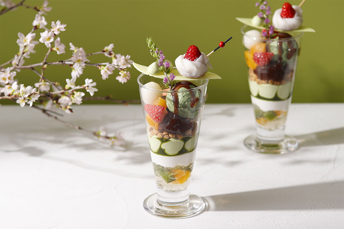 横浜・ホテルニューグランド“春爛漫”1ヶ月限定の抹茶パフェ発売!幾層もの味わいと美しさ魅力の心華やぐ一杯