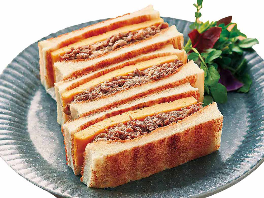 国産牛のすき焼き玉子サンド