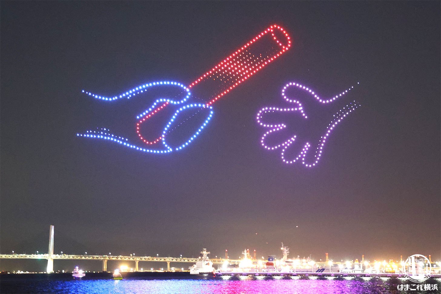 バトンタッチする様子