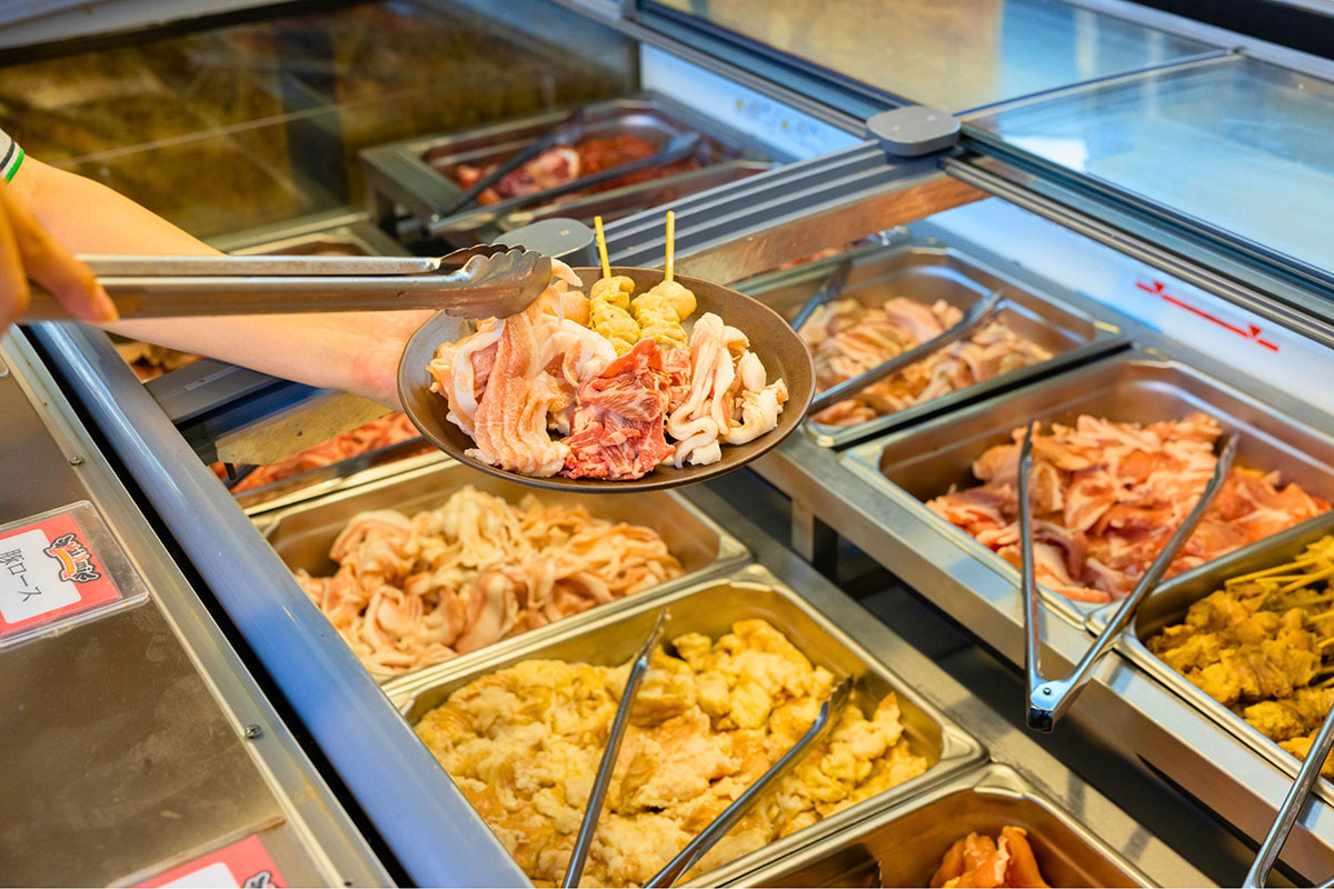 ビュッフェ式BBQ