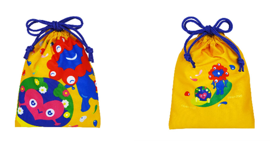 巾着（オレンジ）