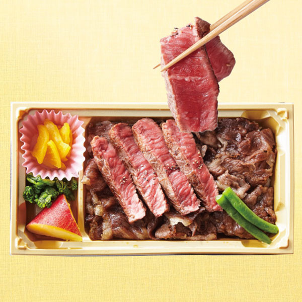 ロースすき焼き&ランプステーキ弁当