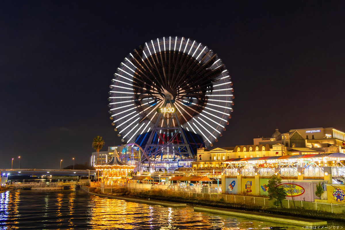 大観覧車「コスモクロック21」特別演出
