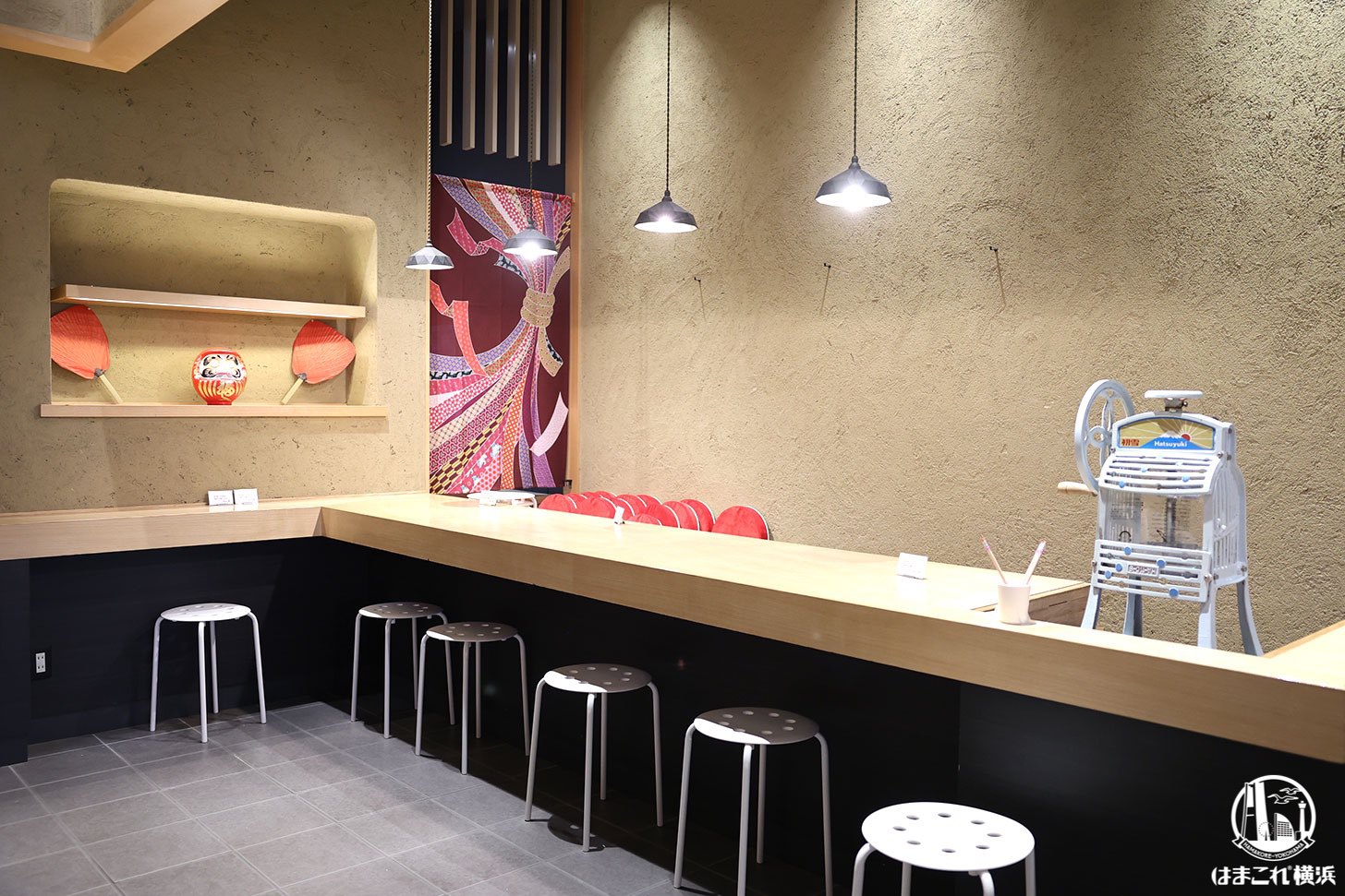 ひみつ堂 横浜ベイクォーター店 カウンター席