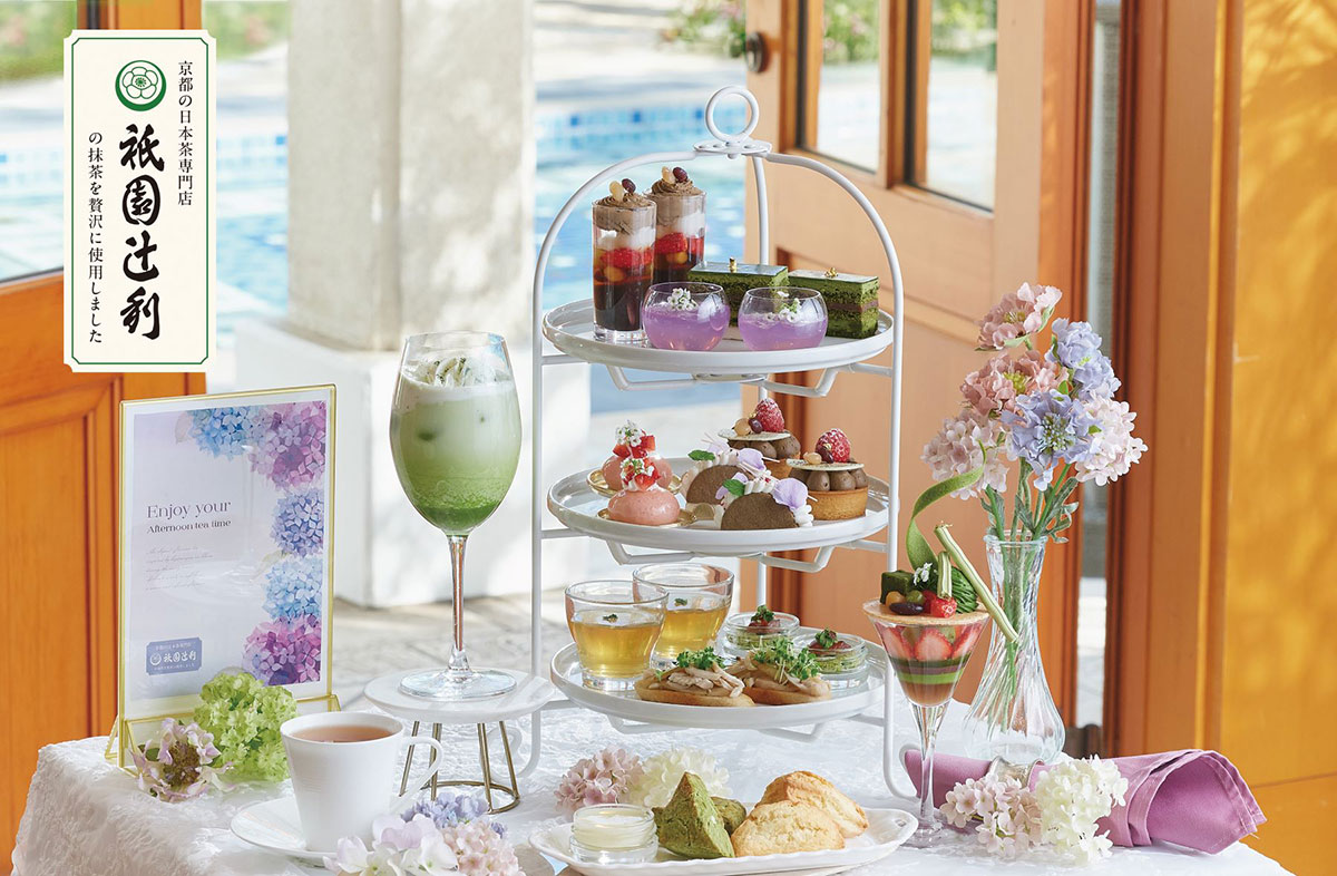 横浜・リストランテマンジャーレ伊勢山から祇園辻利の抹茶と初夏を味わうアフタヌーンティー登場！