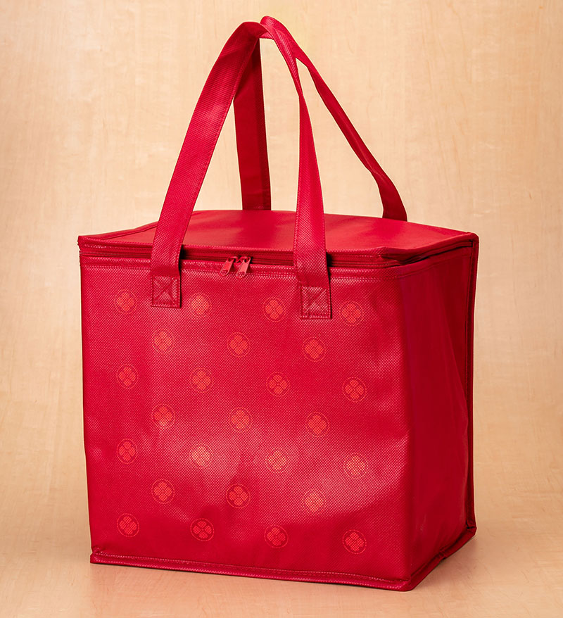 柿安オリジナル保冷バッグ（赤）
