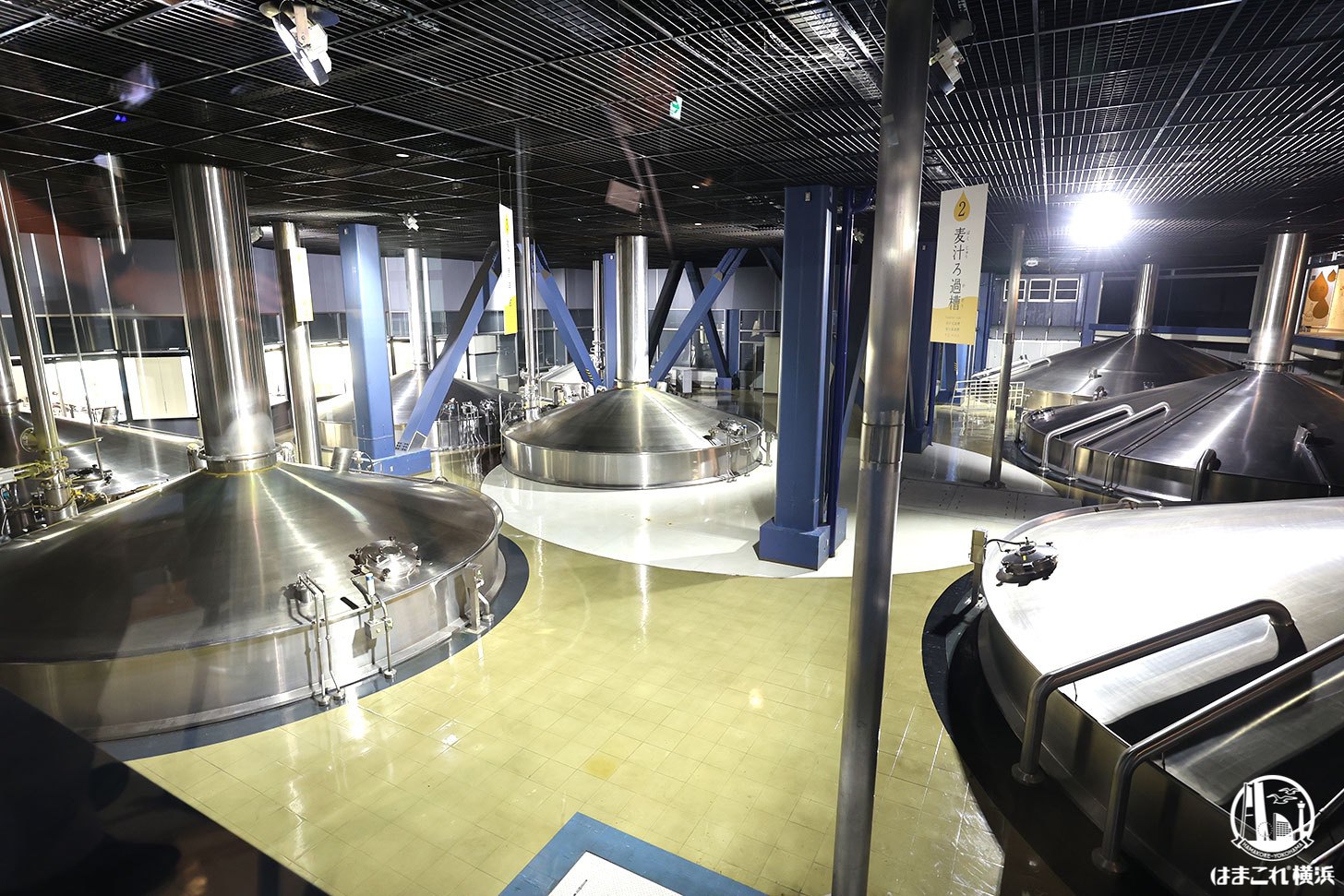 工場見学「工場だけの特別体験。キリン一番搾りおいしさ実感ツアー」中に見学できる仕込み釜