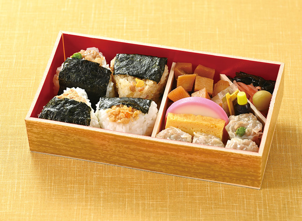 崎陽軒「おにぎりシウマイ弁当」駅弁の日に合わせて3日間登場！シウマイ弁当のおかずをおにぎりにアレンジ