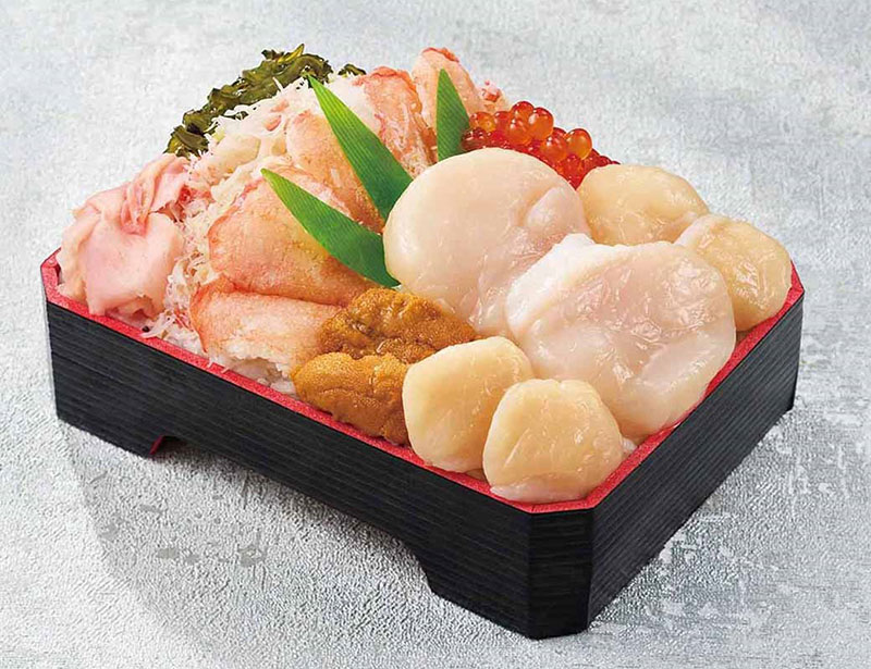 大玉ホタテ入り5種盛り弁当