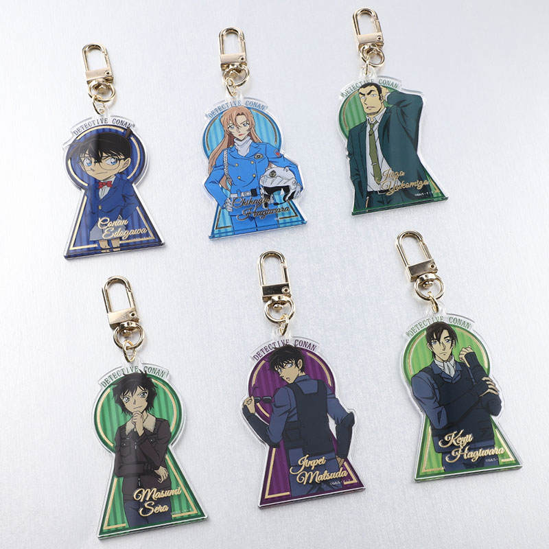 名探偵コナンプラザ 鍵穴箔押しキーホルダー 各979円（税込）
