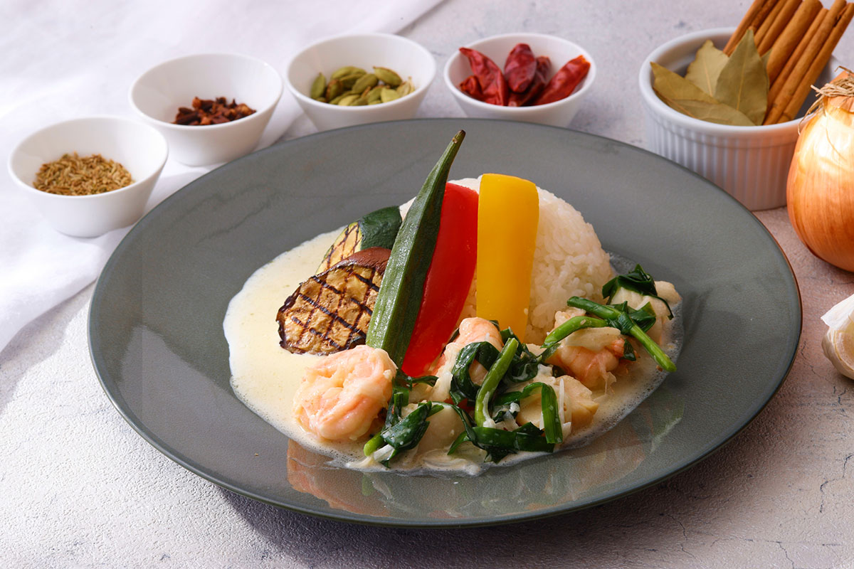 シーフードホワイトカレー