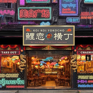 横浜中華街にアジア夜市×食べ歩きグルメ「鯉恋横丁」誕生!飲食10店舗が集う全170席完備のフードコート