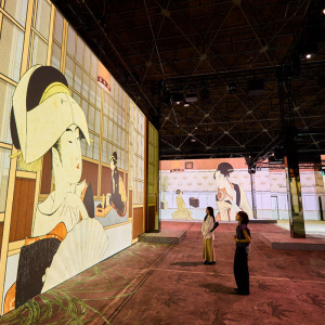 横浜の没入型アートミュージアム「ザ・ムービアム」印象派モネ×日本の浮世絵の新シアタープログラム上映！