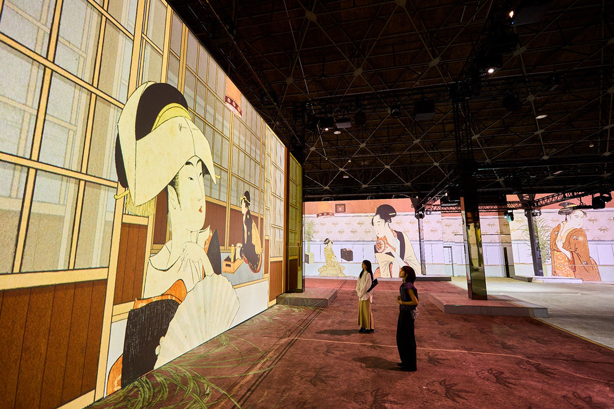 横浜の没入型アートミュージアム「ザ・ムービアム」印象派モネ×日本の浮世絵の新シアタープログラム上映！