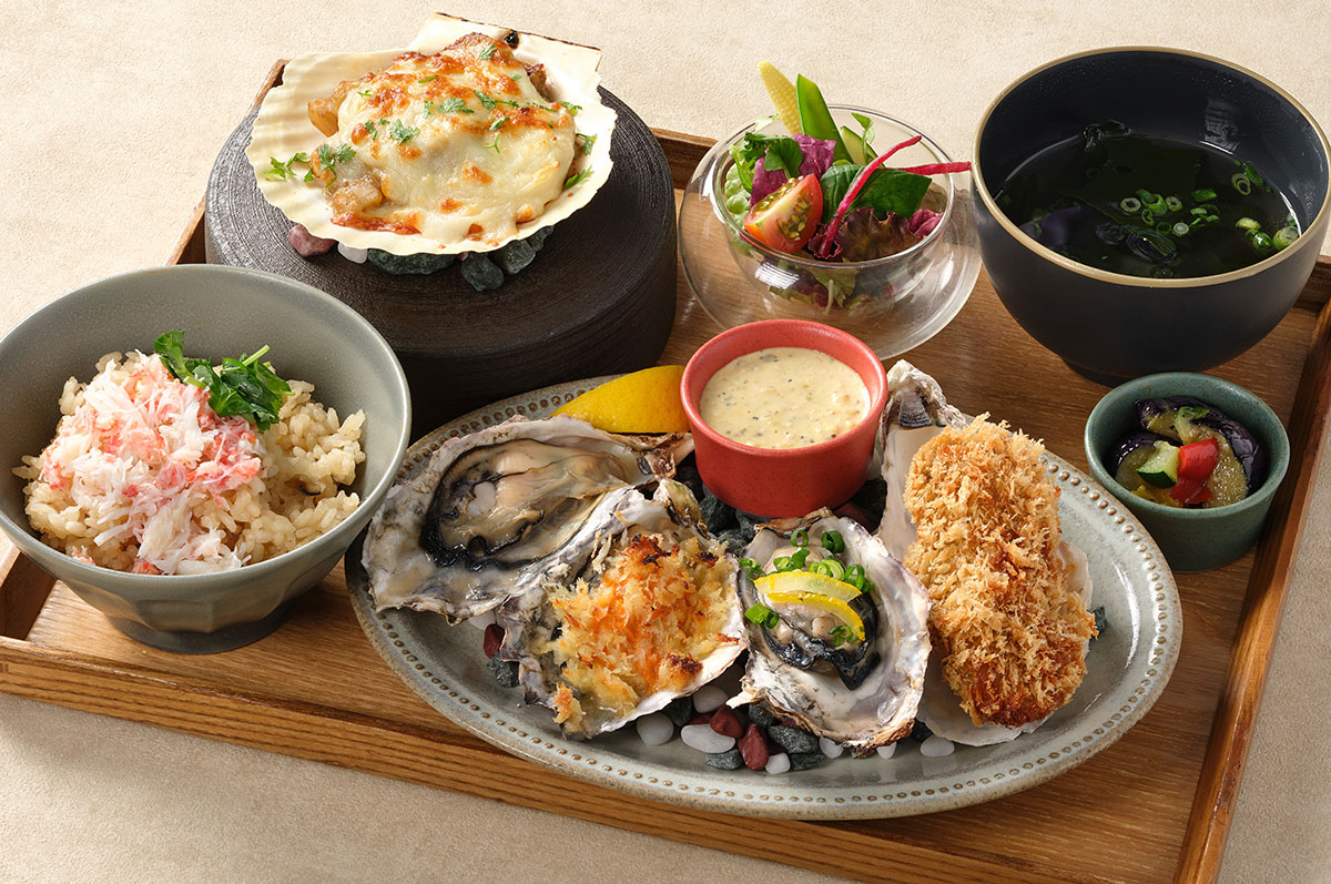 牡蠣と海鮮尽くし御膳