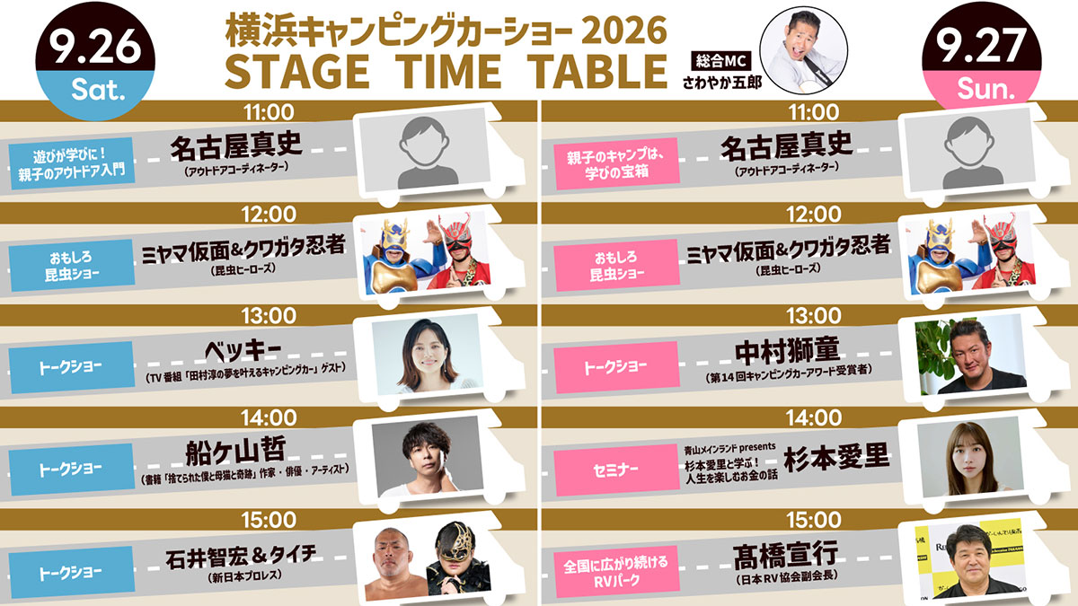 ステージタイムテーブル
