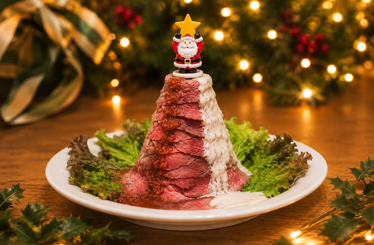 World Christmas toroli「サンタさんのX'masローストビーフツリー」