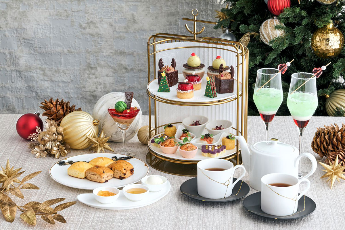 ウェスティンホテル横浜“リンツチョコレート”クリスマスアフタヌーンティー登場！夜景満喫のナイトメニューも