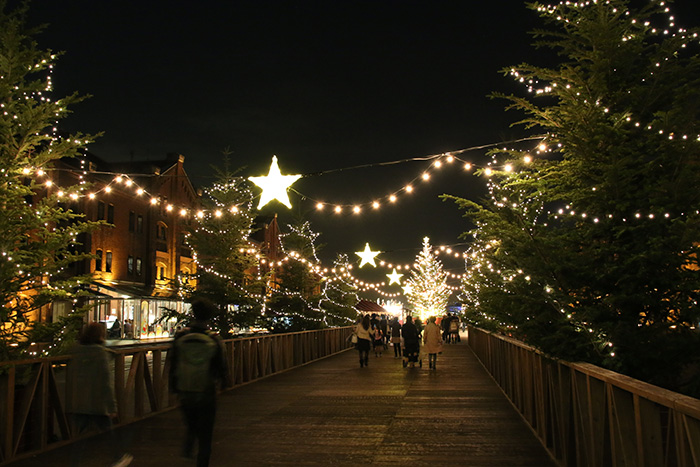 クリスマスマーケット in 横浜赤レンガ倉庫 会場の様子