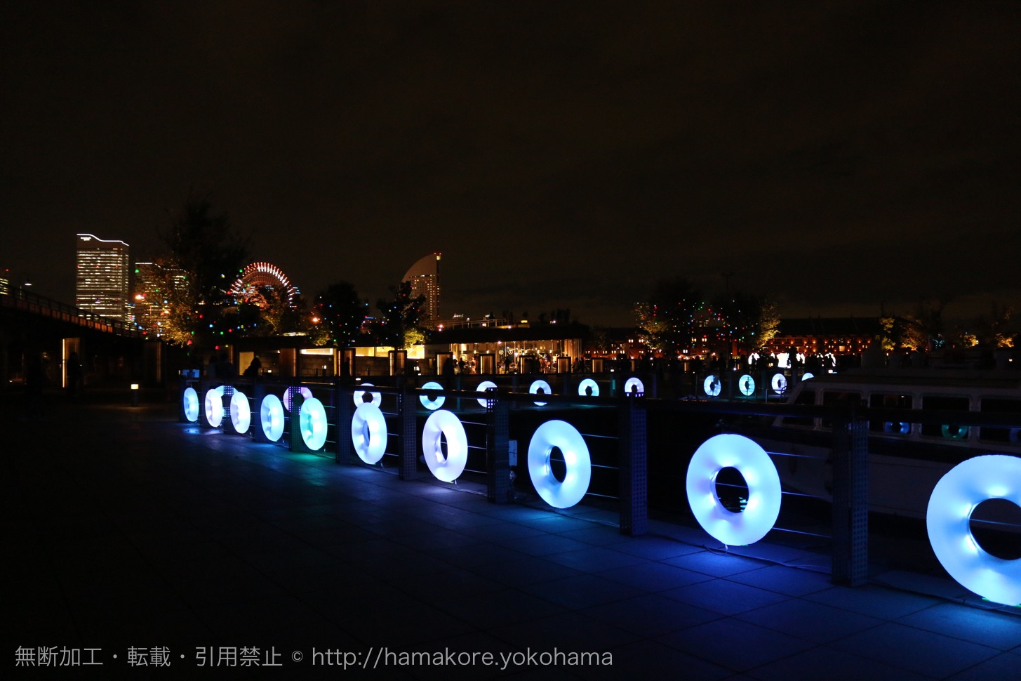 スマートイルミネーション横浜2015の様子