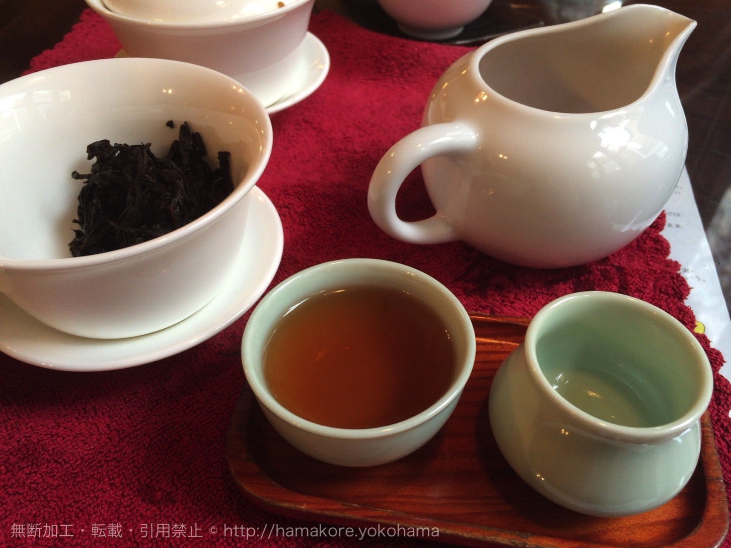 蒸らして中国茶の完成