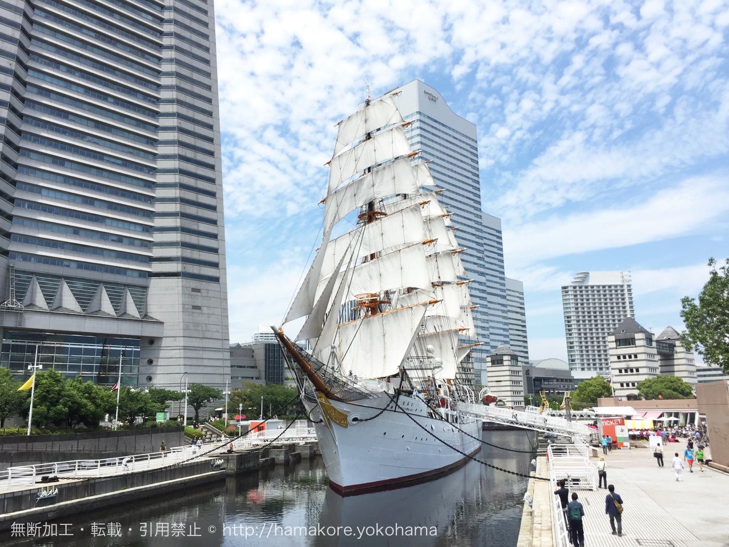 2017年6月11日に「日本丸」総帆展帆を実施！展帆・畳帆の時間について