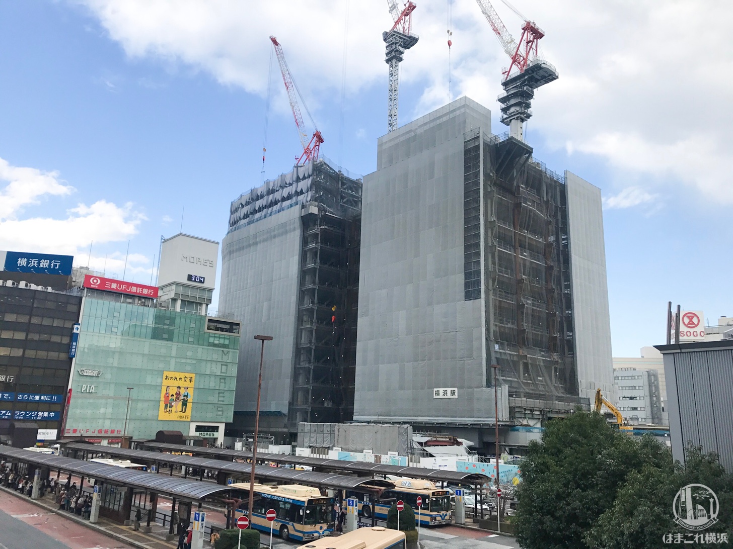 2018年3月 横浜駅西口の様子