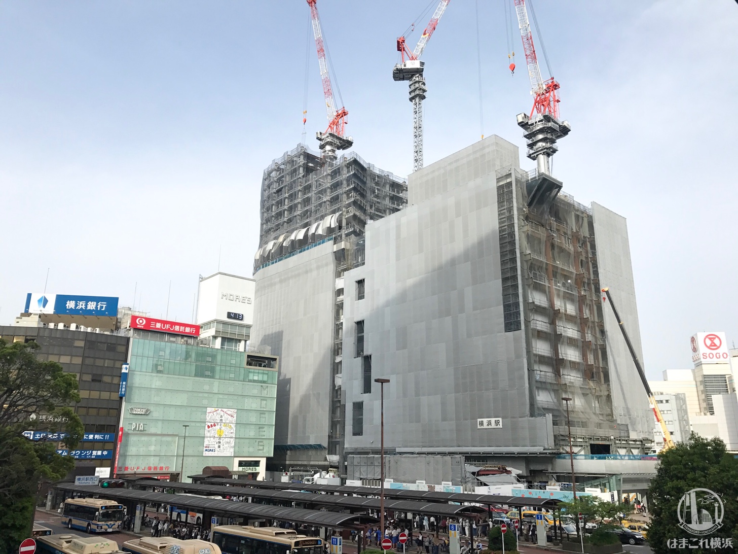 2018年5月 横浜駅西口の様子