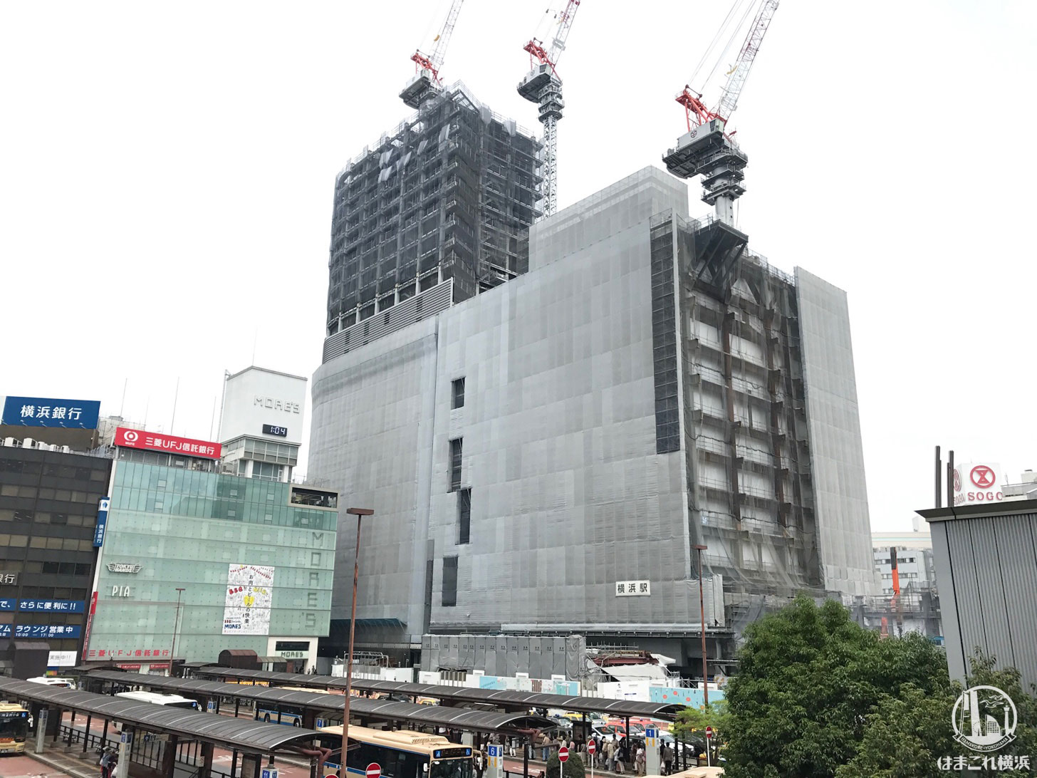 2018年6月 横浜駅西口の様子