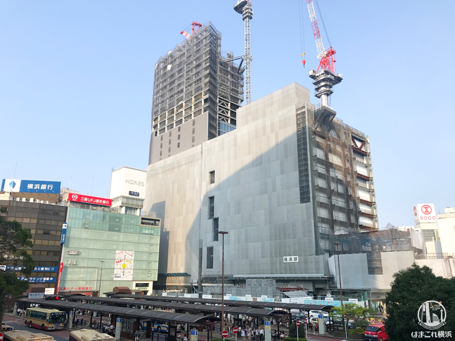 2018年7月 横浜駅西口の様子