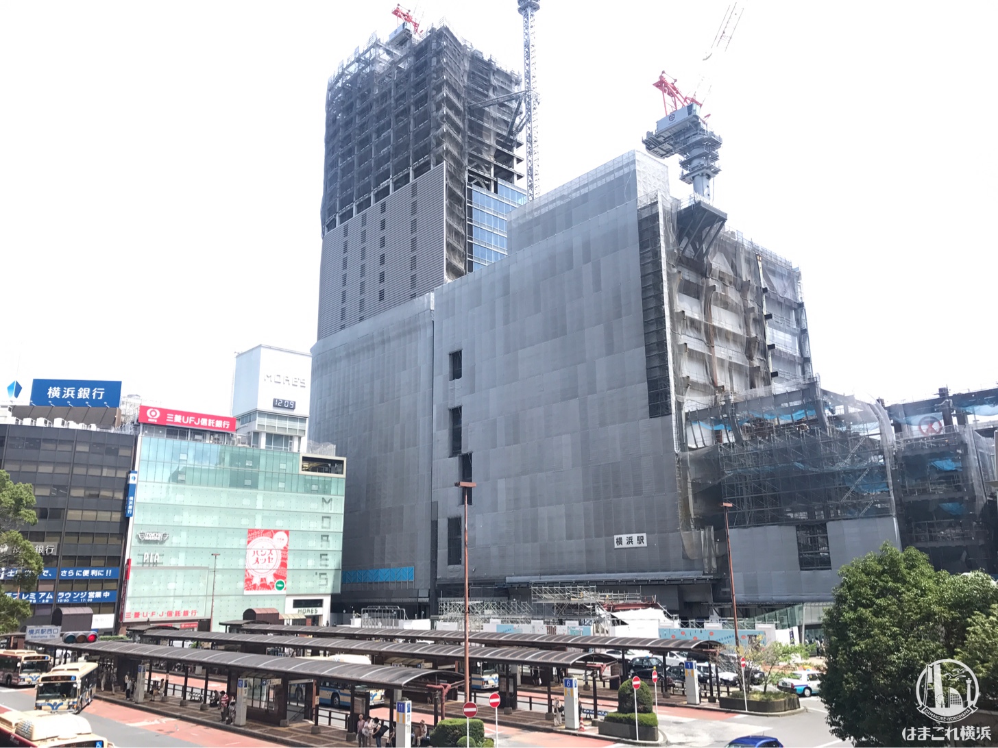 2018年8月 横浜駅西口の様子