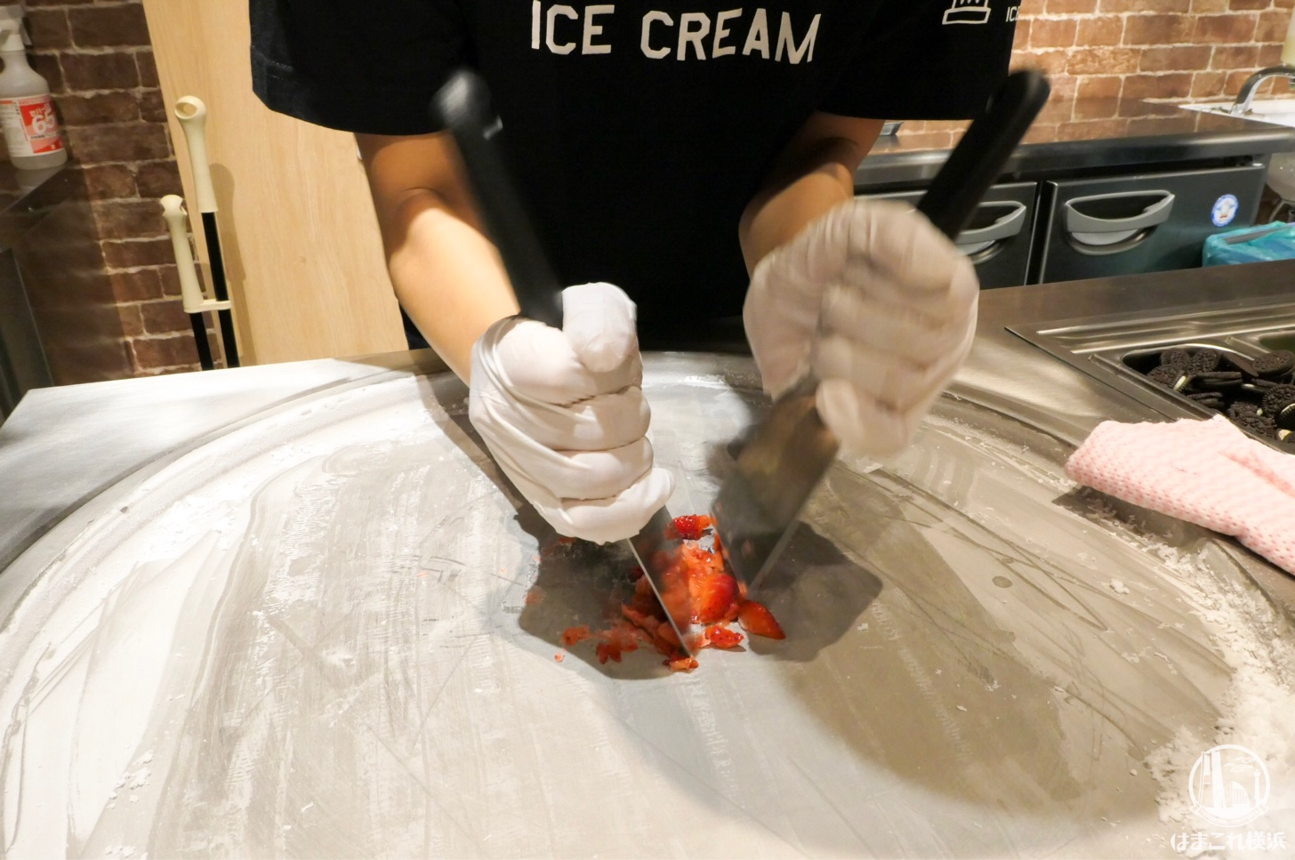 ロールアイスクリーム工程