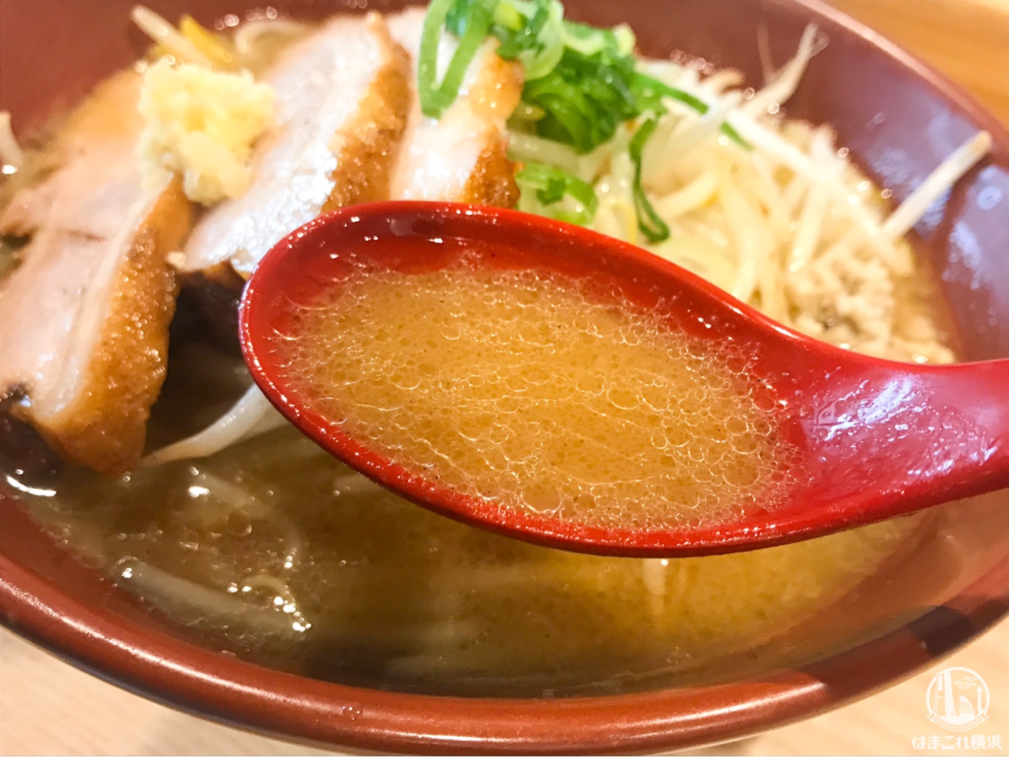 3枚チャーシュー焼き味噌 スープ