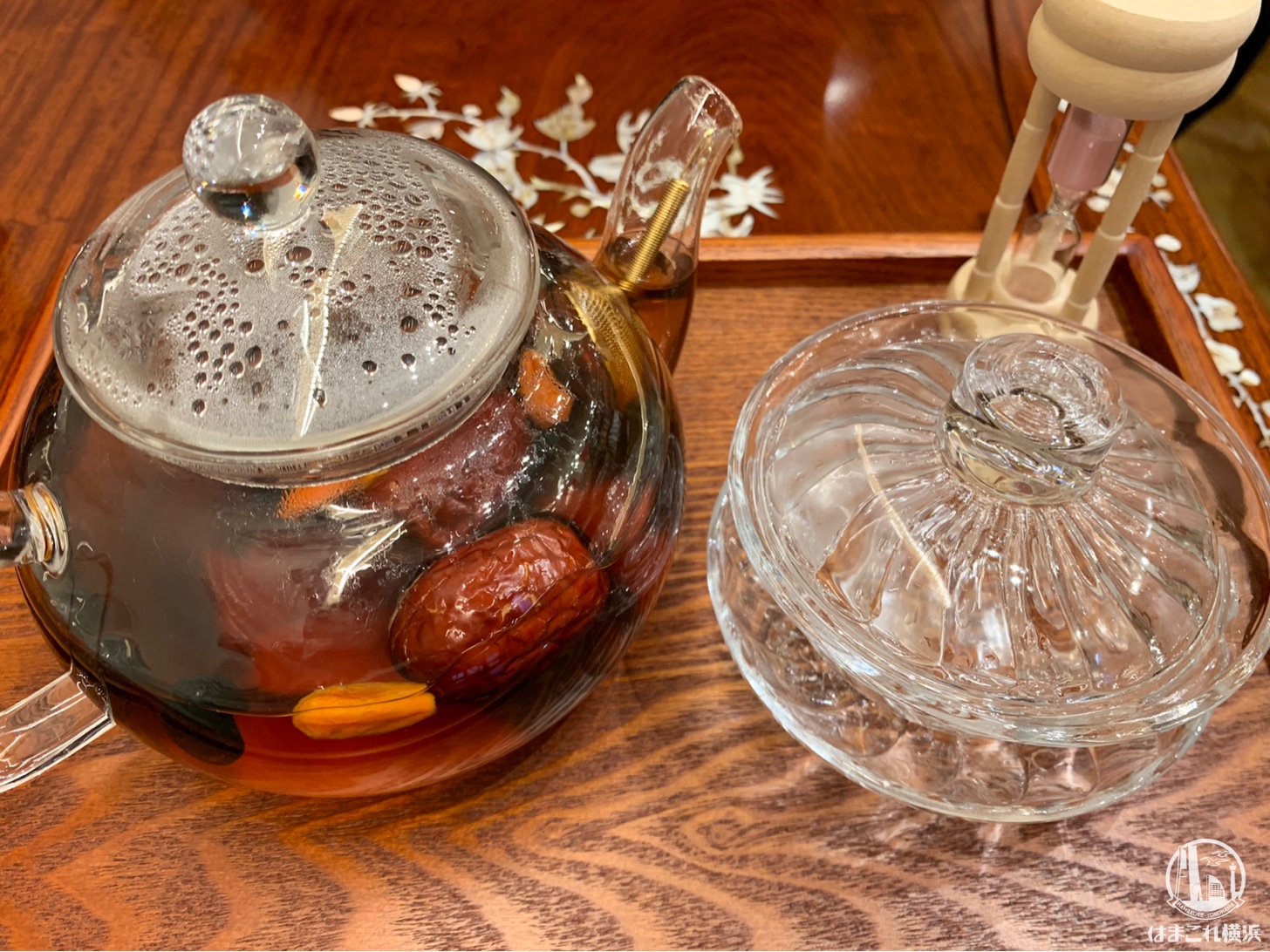 高麗人参・クコの実・なつめ・黒豆・山芋・プーアール茶をブレンドした薬膳茶