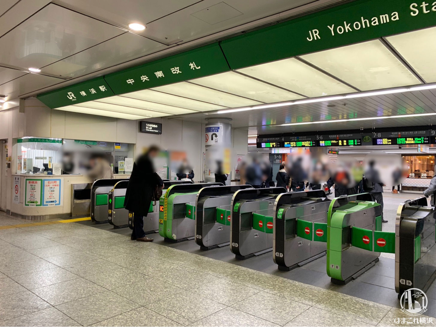 横浜駅 JR改札内に新通路整備！中央南改札と南改札のコンコース繋ぎ、待合広場も