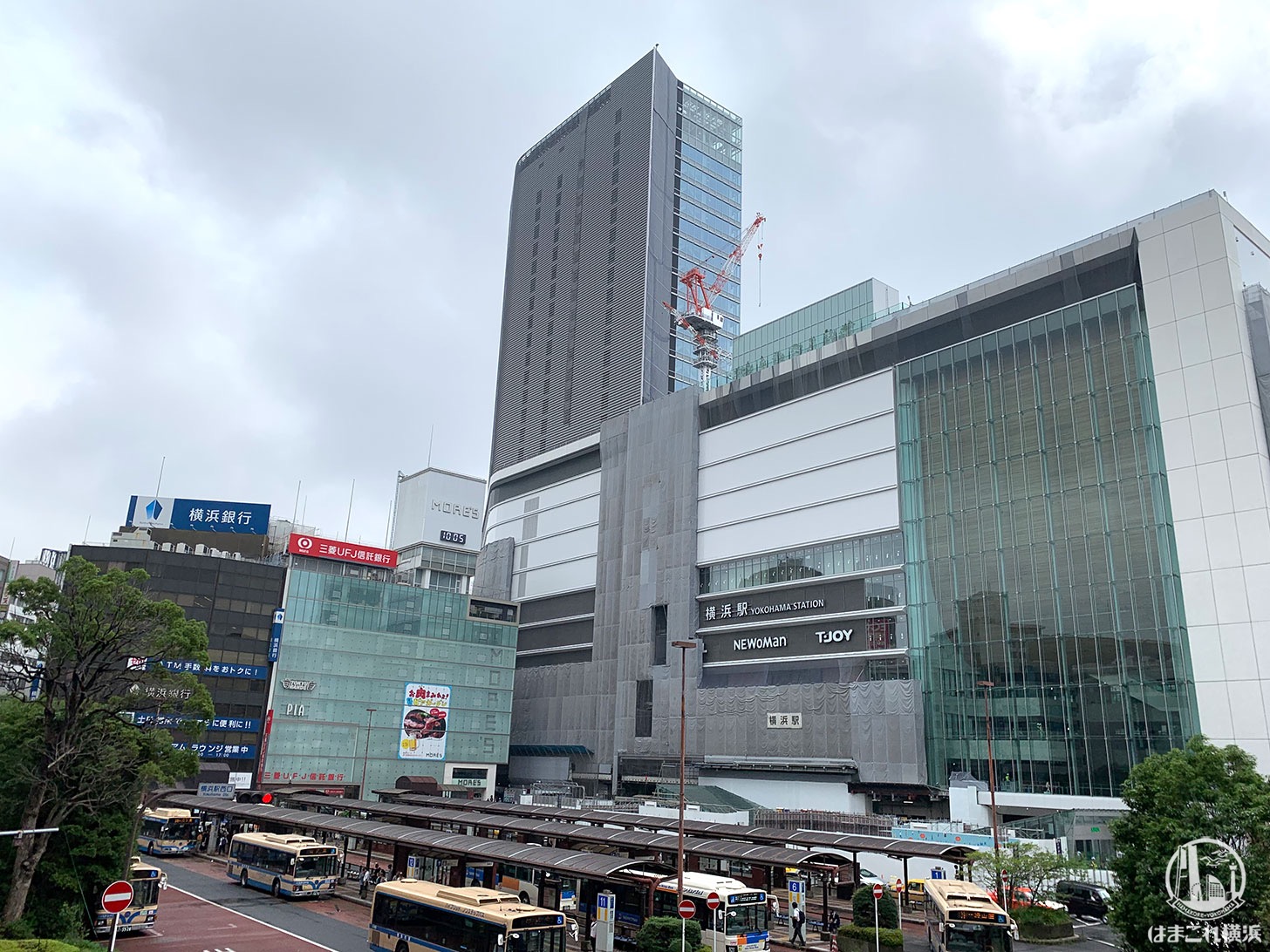 2019年7月 横浜駅西口 駅ビル完成までの様子