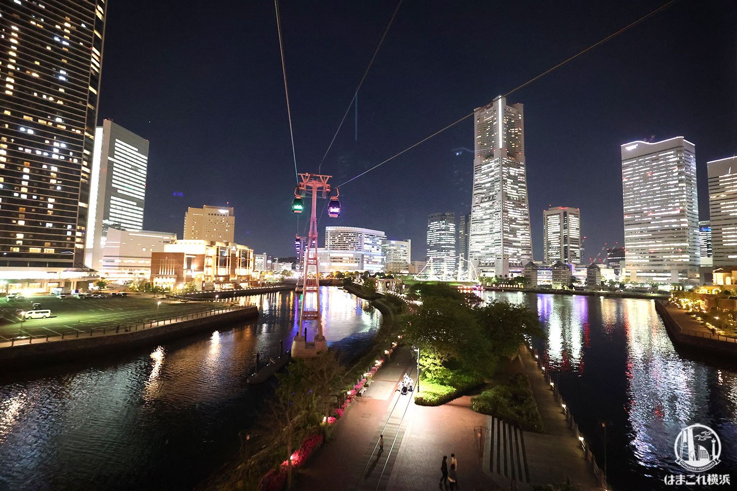 ゴンドラから見た夜景 横浜ランドマークタワー