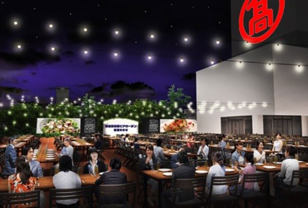 横浜高島屋でビアガーデン「星空GRILL」2021年は昼のドリンクプランや2つの夜プラン